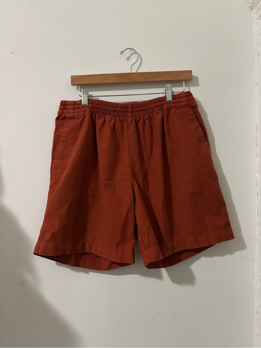 Vintage Men's Relaxed Rust Cotton Shorts size M